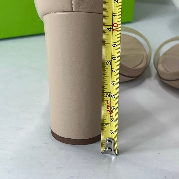 Sam Edelman Yaro Ankle Strap Block Heel Sandal Buckle Almond Women's 9.5 M - Picture 6 of 11